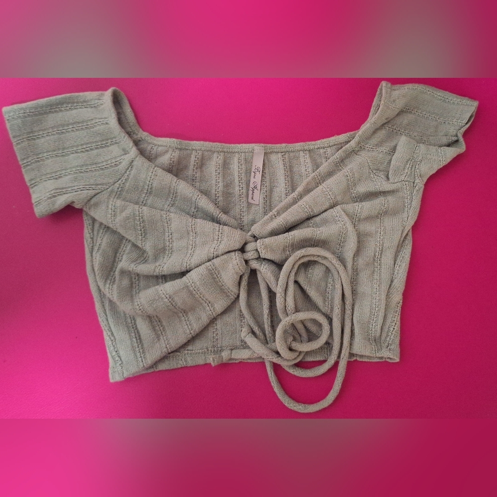 Tan Crop Top